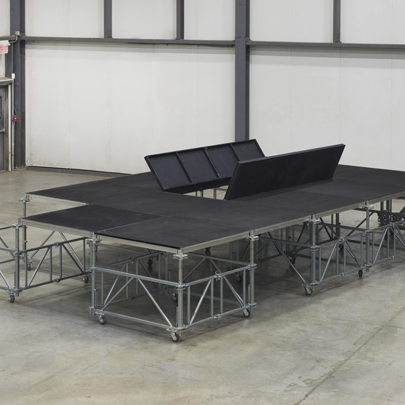 Stage with trap