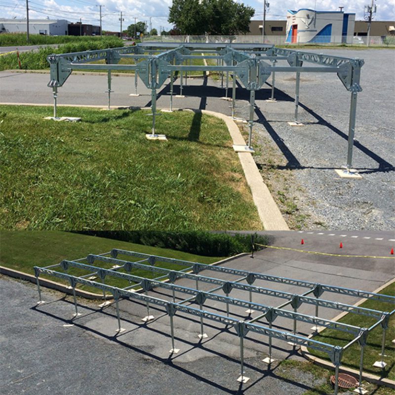 Exterior mobile stage structure