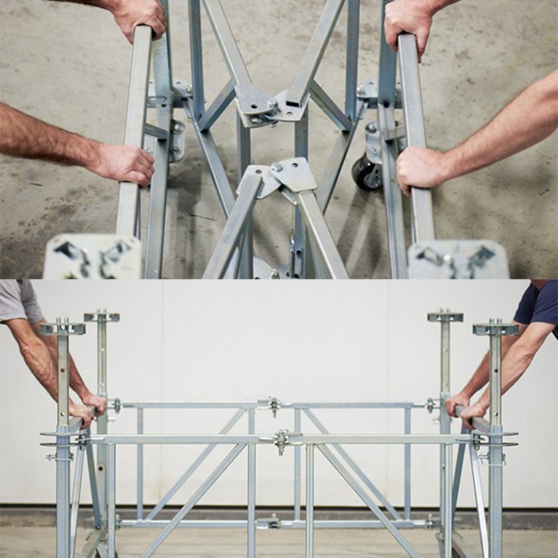 Interior mobile stage structure